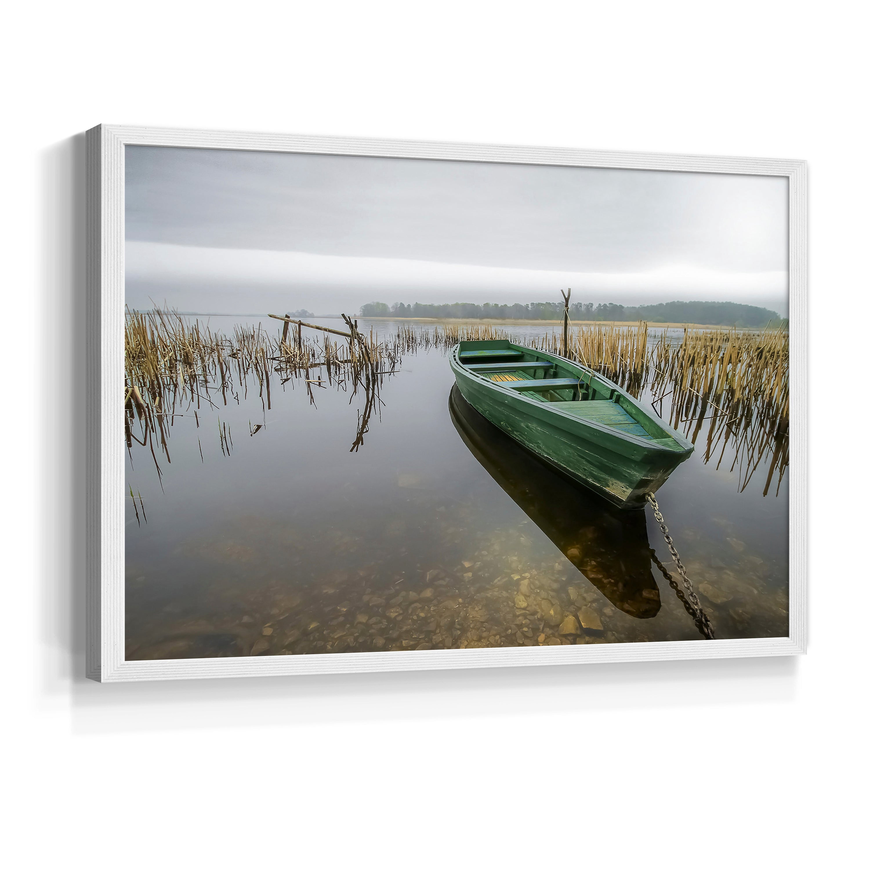 Green One by Mike Calascibetta - Restickable Framed Giclée Print