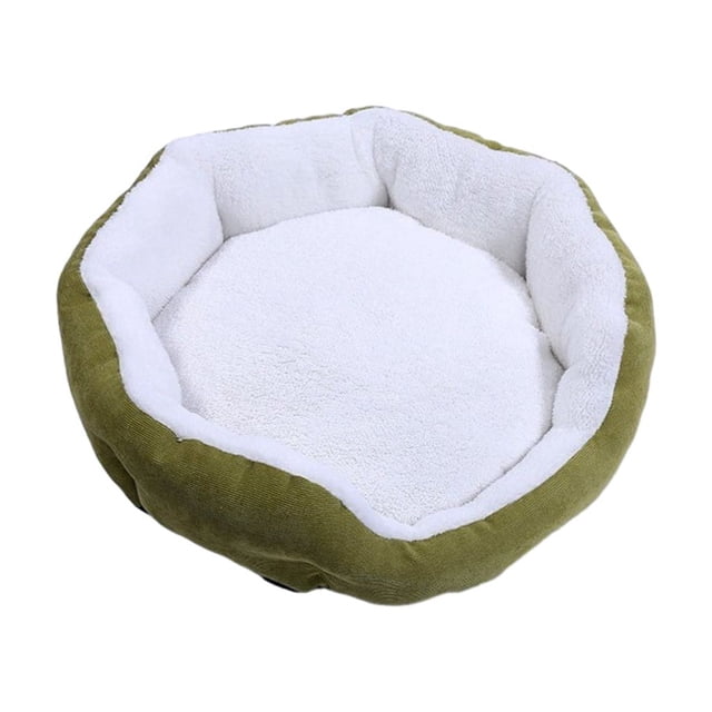 Greeniant e hipoalergénico Artesanía segura y exquisita para máxima comodidad Relleno de algodón extra Fácil de limpiar Semicerrado Suministros para perros Verde METRO METRO: 38*16