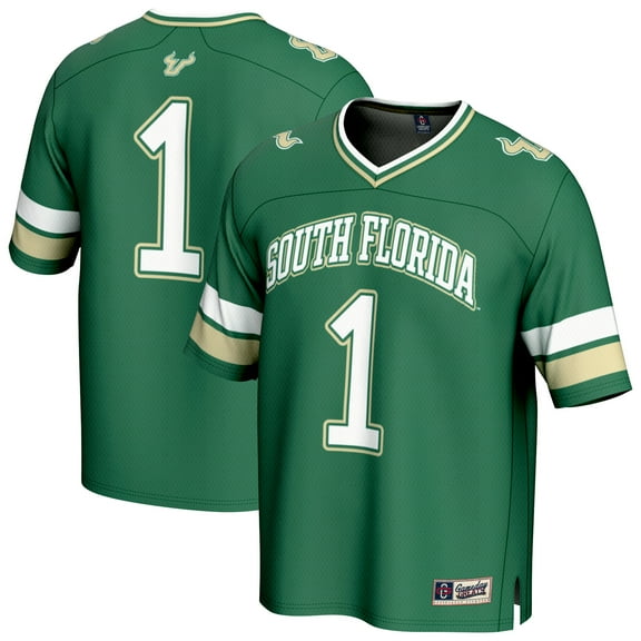 GameDay Greats #1 Green South Florida Bulls Lightweight Collegiate Football Fashion Jersey
