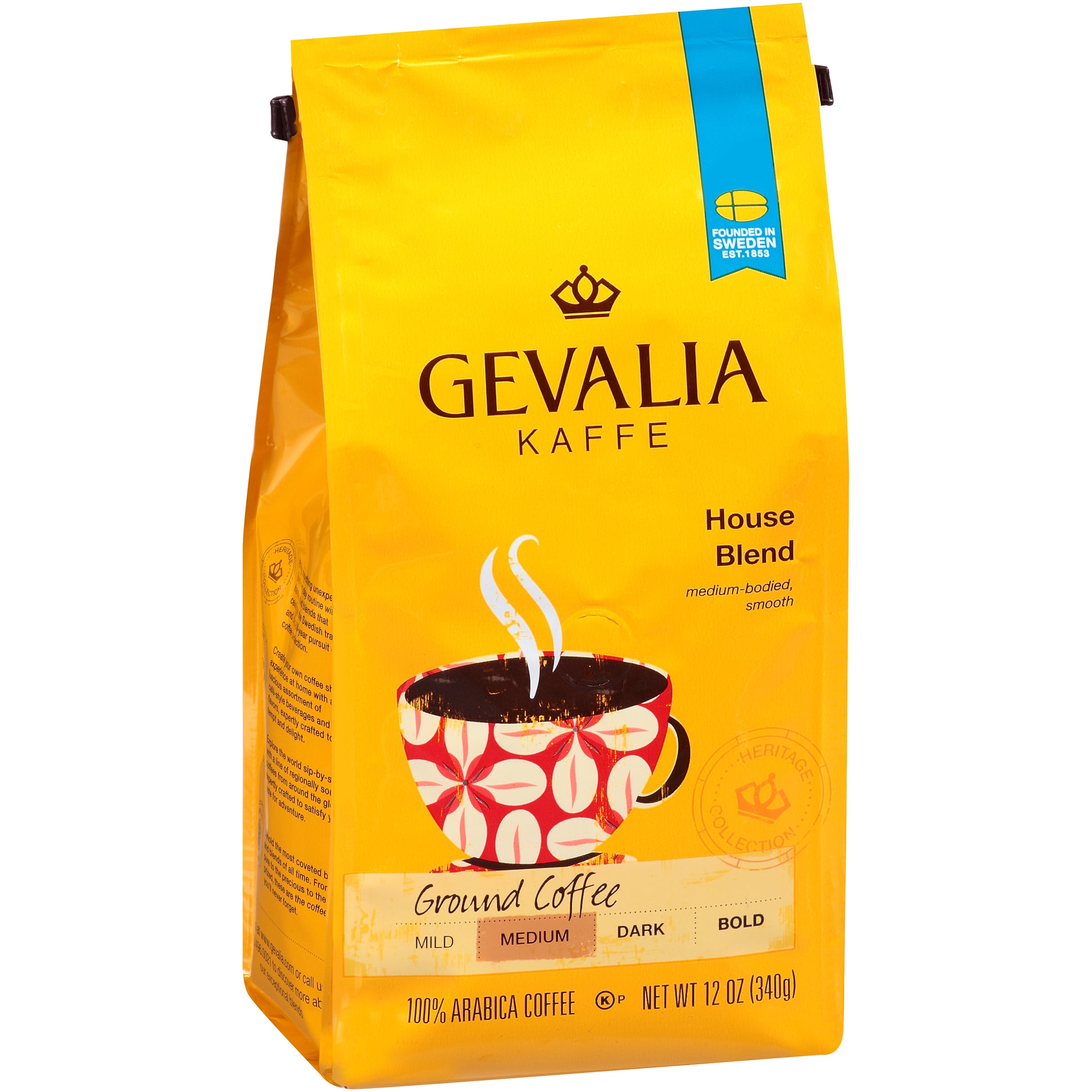 Gevalia Kaffe House Ground Roast Medium Blend Coffee 12 OZ (340g)