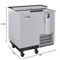 thumbnail image 3 of 36 in. Commercial Bottle Cooler in Stainless-Steel with Built-In Opener, ETL Listed, 9 cu. ft. (KM-BOC36-SS), 3 of 13