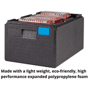 Cambro EPP180SW110 Black Top Loading Cam GoBox Catering Box