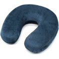thumbnail image 1 of Almohada de viaje, almohada de viaje para reposacabezas de avión, almohada de cuello con memoria, para avión, tren, coche, oficina (azul marino), 1 of 5
