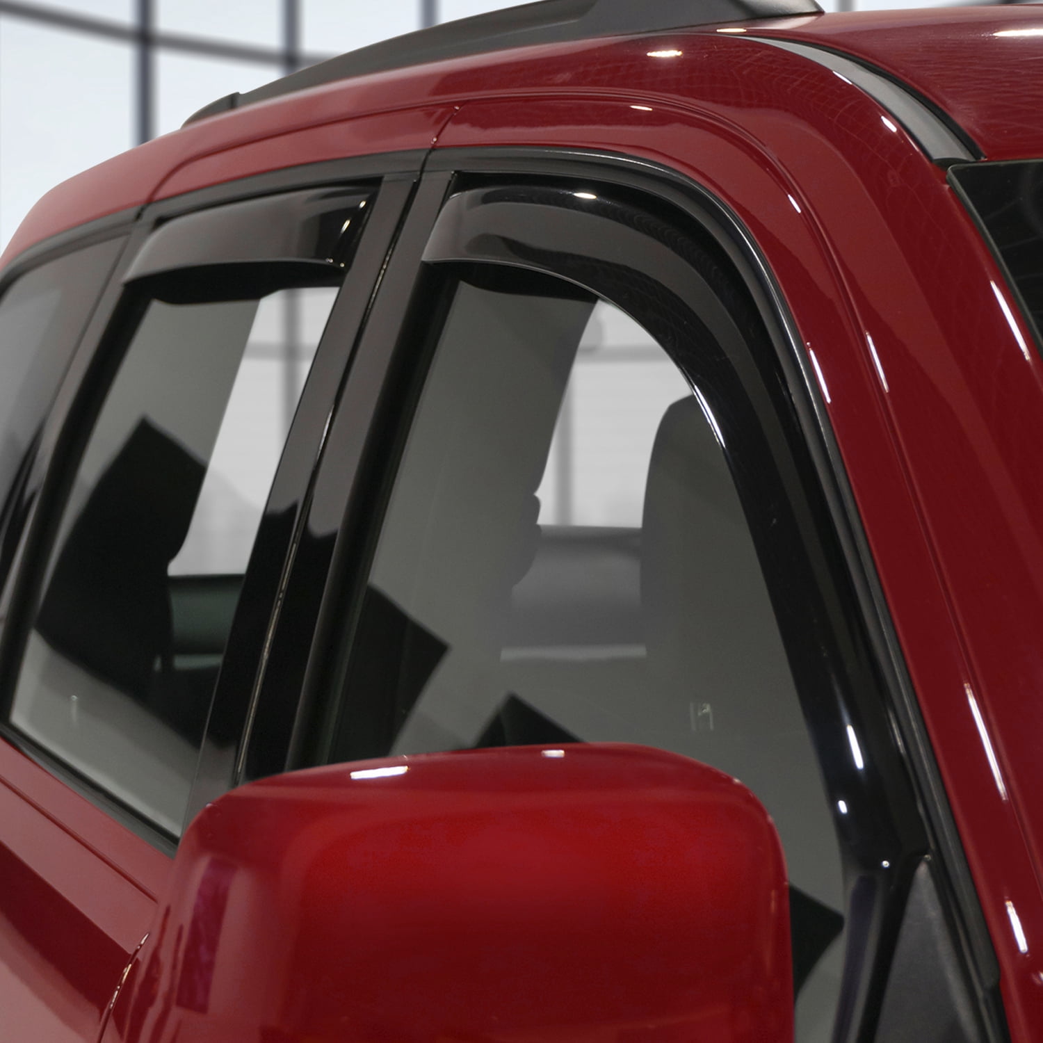 Voron Glass in-Channel Extra Durable Rain Guards for Jeep Grand Cherokee 2011-2021, Window Deflectors, Vent Window Visors, 4 Pieces - 220125