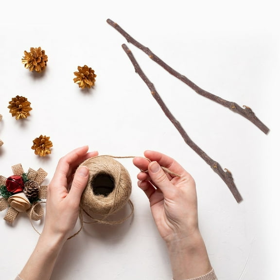 Beaupretty Birch Wood Sticks Brown Natural Dry Branches for Crafting 50Pcs