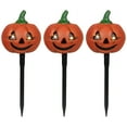 thumbnail image 2 of Northlight LED Lighted Jack-O-Lantern Halloween Pathway Markers - 4.5' Clear Lights - Set of 3, 2 of 9