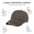 thumbnail image 3 of Washed Cotton Baseball Cap, Low Profile Adjustable Dad Hat for Casual Wear, TIKA, 3 of 7