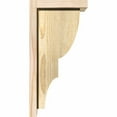 thumbnail image 3 of 6"W x 8"D x 16"H Ridgewood Rough Sawn Corbel w/Backplate, Douglas Fir, 3 of 9