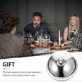 thumbnail image 4 of Stainless Steel Silver Bead Food Cover Dome for Home Restaurant 12.5 Inch, 4 of 5