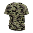 thumbnail image 4 of Dresfit Camo Shirts for Men Camouflage Short Sleeve Tennis Tees Crew Neck Relaxed Fit Cotton Work Out Tops Big and Tall Lightweight T Shirts Brown XL, 4 of 6