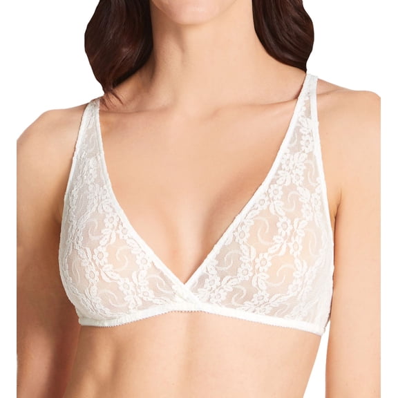 Women's Only Hearts 1881 Stretch Lace Hi Point Bralette (Vanilla M)