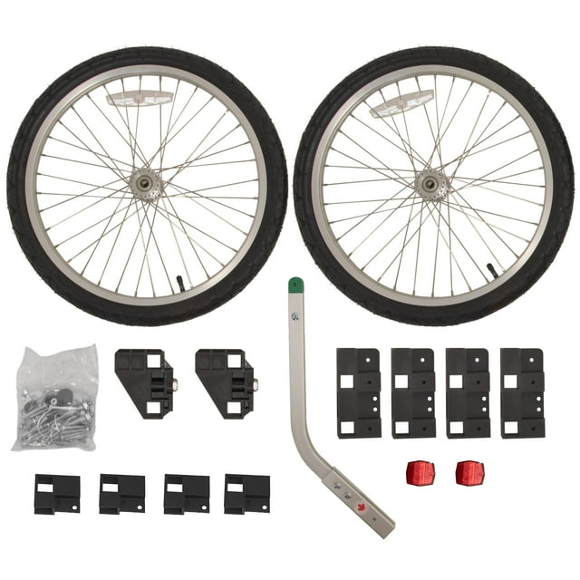 Wike Remorque de Vélo Cargo à Bords Hauts - Trousse de Remorque de Vélo Bricolage Style Boîte
