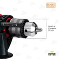 thumbnail image 4 of Taladro Percutor Black + Decker 1/2 pulg 650W con Estuche Mod. HD650K-B3, 4 of 9