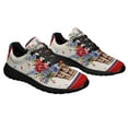 thumbnail image 6 of Floral Patriotic Flower 4th Of July American flag Shoes Sneakers Black Size 12, 6 of 7