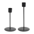 thumbnail image 1 of Candle Holders Set, Candlestick Holder Durable Candle Sticks  For Party For Home For Wedding For Dinning Black, 1 of 8