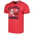 thumbnail image 2 of Men's Homage Albert Pujols Red St. Louis Cardinals Illustration Tri-Blend T-Shirt, 2 of 3