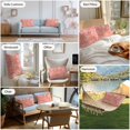 thumbnail image 6 of Orange Red Coral Coastal Outdoor Pillow Covers, Waterproof Decorative Throw Pillowcases Set of 2, Ocean Nautical Seaside Beach Couch Cushion Cases with Zipper for Outside Patio Garden Sofa 20"x12", 6 of 9