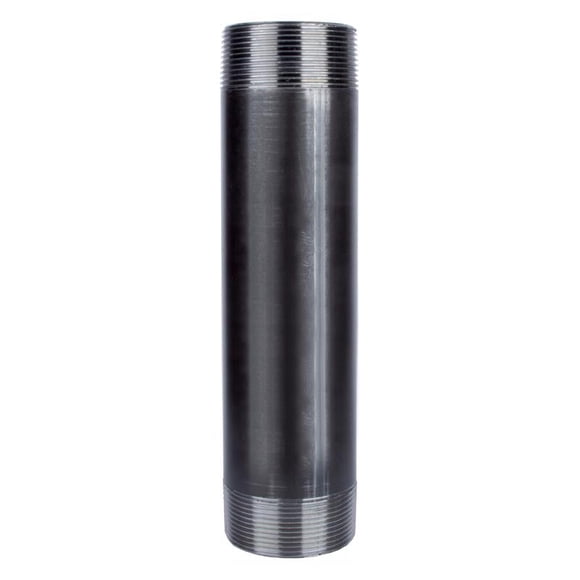 Nipple STZ Industries, acero negro, 8 cm de largo, 3 cm de profundidad, MIP