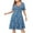 Light blue, variant on UPPADA Plus Size Floral Dresses Women Summer Casual Short Sleeve Knee Length Dress V Neck Boho Flowy Sundress Elegant Dress