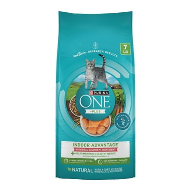 Purina ONE Plus, Indoor Advantage, Dry Cat Food, Salmon, 7 lb Bag