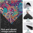 thumbnail image 3 of Purple Pioneer Flower and Paisley Pattern Kitchen Rugs Sets Of 3,Kitchen Runner Rugs Non Skid Washable,Decorative Kitchen Floor Mats for Kitchen,Sink,Laundry,17"x30"+ 17"x47" + 17"x59", 3 of 6