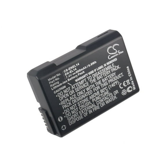 Battery for Nikon Coolpix P7000 P7100 P7800 D5100 D5200 D5300 DF EN-EL14 900mAh