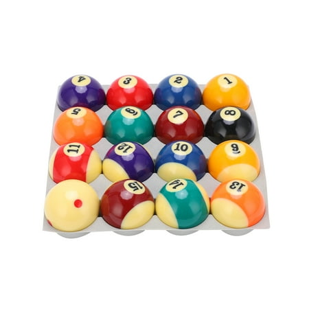 

Full Set Billiard Balls Billiards Pool Table Balls Resin 16PCS Mini Professional Durable For Play Billiards