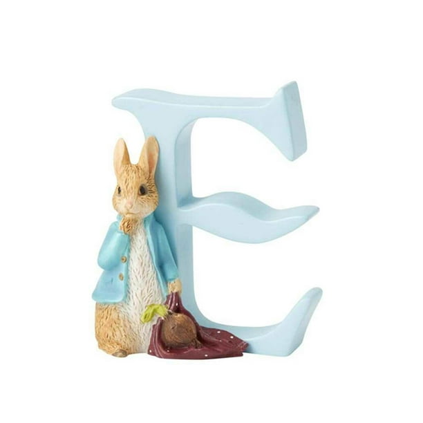 enesco beatrix potter alphabet letter e peter rabbit