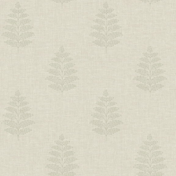 Chesapeake Frond Beige Leaf Wallpaper
