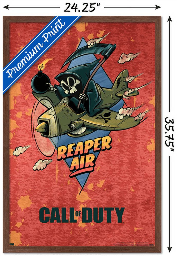 Call of Duty: Vanguard - Reaper Air Wall Poster, 22.375" x 34", Framed