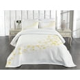 thumbnail image 3 of Ambesonne Yellow and White Quilted Bedspread Set 2 Pcs, Stars, Twin Size, Yellow White, 3 of 5