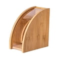 thumbnail image 2 of Dustproof Coffee Filter Paper Stand ,Storage Container ,Rack Accessories ,Bamboo fanshaped, 2 of 8