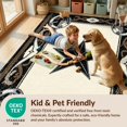 thumbnail image 4 of Design&I 8'x10' Washable Area Rug Extra Large Skid-Resistant Low Profile Cowboy Horseshoe Entry Border Decorative Covering Bathroom Themed for Living Room, Family, 4 of 7