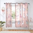 thumbnail image 5 of 2 Panels Set Blackout Curtains Thermal Insulated Sun Protection Room Darkening Drapes for Bedroom Cute Various Poses Unicorns, 5 of 6