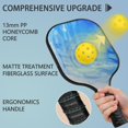 thumbnail image 2 of Pickleball Paddles Set Of 2, Fiberglass Surface, Fluid Smoke Aurora Art Style, 4 Balls & Bag, 2 of 5