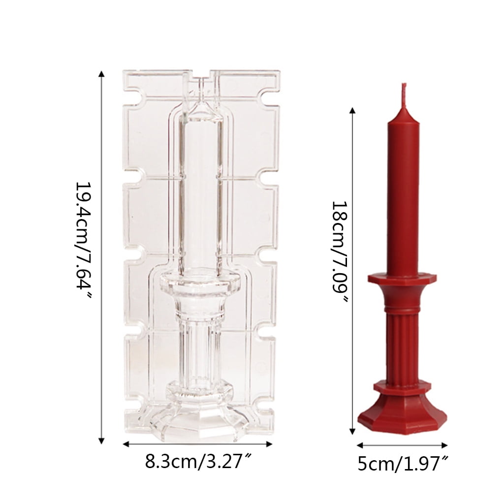 Geemin Plastic Candle Mold Octagonal Shape Scented Candle Candlestick Mould DIY Making