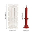 thumbnail image 5 of Plastic Candle Mold Octagonal Shape Scented Candle Candlestick Mould DIY Making, 5 of 7