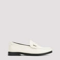 thumbnail image 2 of Saint Laurent Leather Pearl Loafers White (Women's), 2 of 6