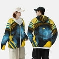 thumbnail image 4 of Gaeub Stylish Yellow Dog Men's and Women's UPF 50+ Long-Sleeved Sun Protection Clothing, Fishing Shirt Long Sleeve Zip-Large, 4 of 7