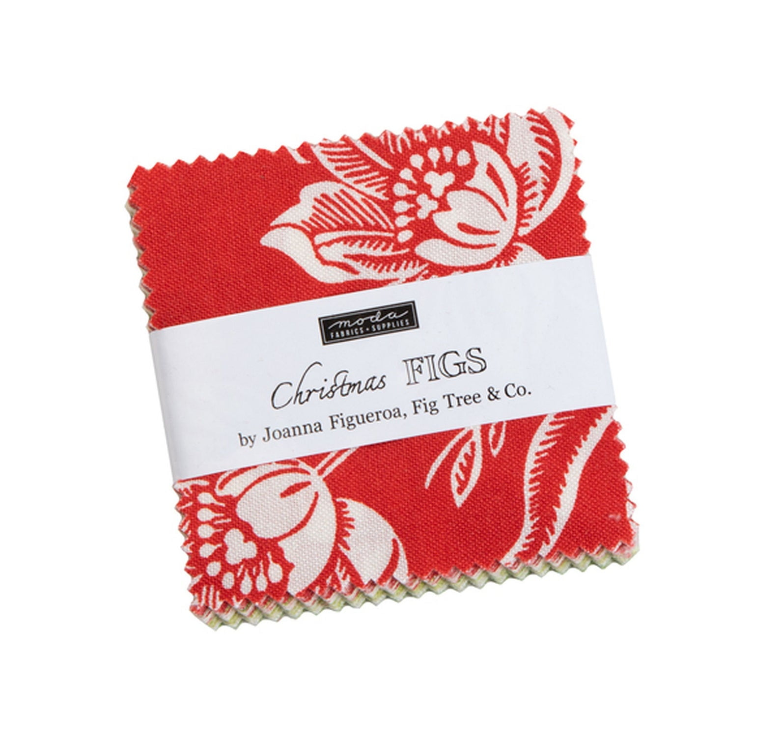 Christmas Figs II Cotton Fabric Charm pack by Joanna Figueroa fig tree for Moda fabrics