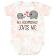 thumbnail image 3 of Inktastic My Godmother Loves Me Boys or Girls Baby Bodysuit, 3 of 5