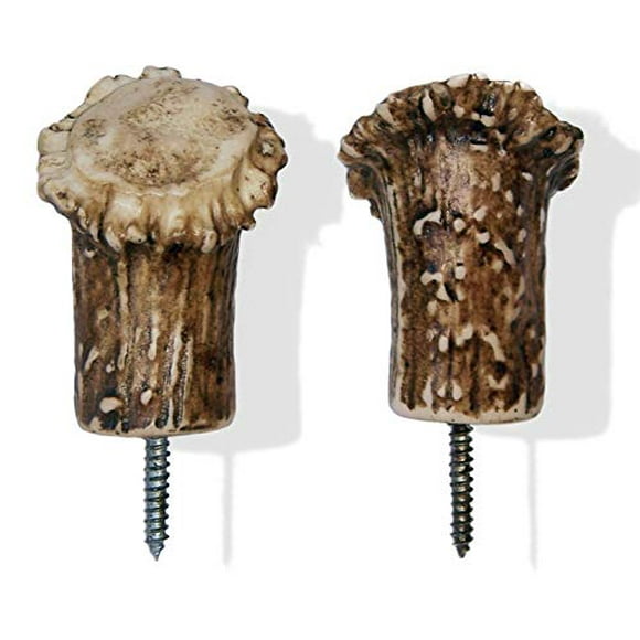 Mountain Mikes Reproductions Antler Curtain Rod End Bases