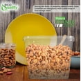 thumbnail image 2 of 150 oz Square Clear Stackable Deli Containers with Airtight Tamper-Proof Lids, BPA-Free Plastic Food Storage, Microwave, Freezer Safe, Meal Prep, Takeout Containers for Kitchen, Restaurants (15), 2 of 6