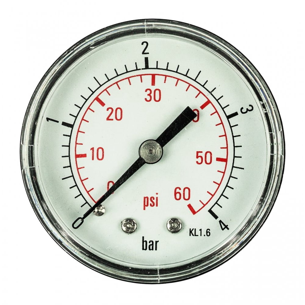 Aqua Select Pressure Gauge ¬º" Back Mount