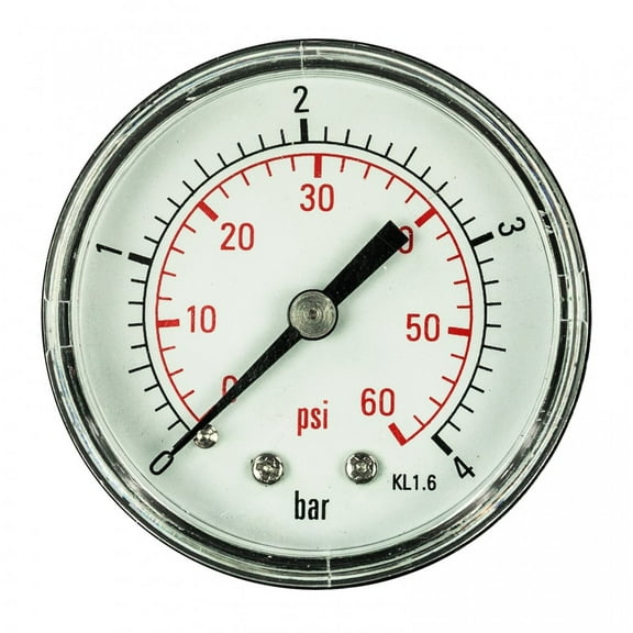 Aqua Select Pressure Gauge ¼" Back Mount