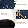 thumbnail image 5 of FORMRS Makeup Bag Travel Cosmetic Organizer for Women Fold Flat Zipper Pouch with Handle, Christmas Whimsy, 5 of 8