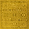 thumbnail image 1 of Ahgly Company Indoor Square Oriental Yellow Traditional Area Rugs, 3' Square, 1 of 4