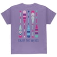 thumbnail image 2 of Summer Sun Enjoy the Waves Paddles Youth T Shirt Violet YLG, 2 of 2