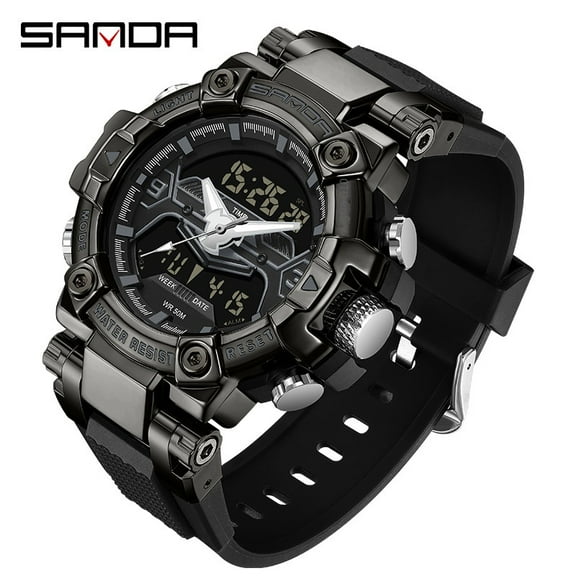 Electronic Watch Fashion Colorful Multifunctional Men's Watch Luminous Waterproof Alarm Clock Wristwatch