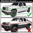 thumbnail image 2 of Spec-D Tuning Black Headlights w/ LED Light Bar Compatible with 2003-2007 Chevy Silverado 1500 2500 2002-2006 Avalanche, Left + Right Pair Headlamps Assembly, 2 of 6